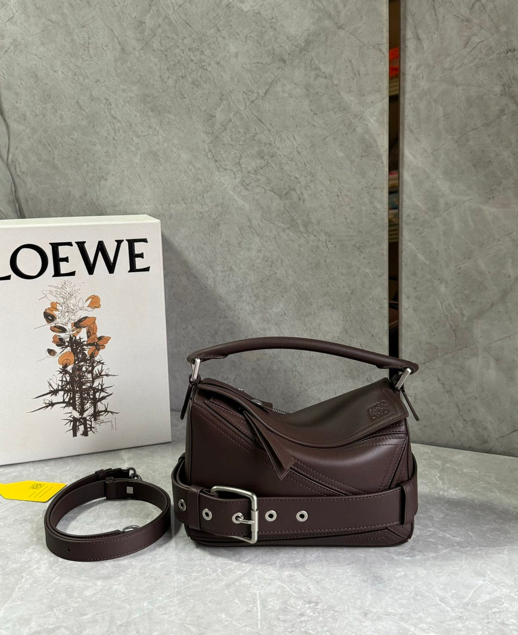 Loewe Puzzle Biker Women's Fashion Classic Solid Color 3D Patchwork Geometric Line Biker Bag Shoulder Bag Crossbody Bag Tote Bag Bags #78823