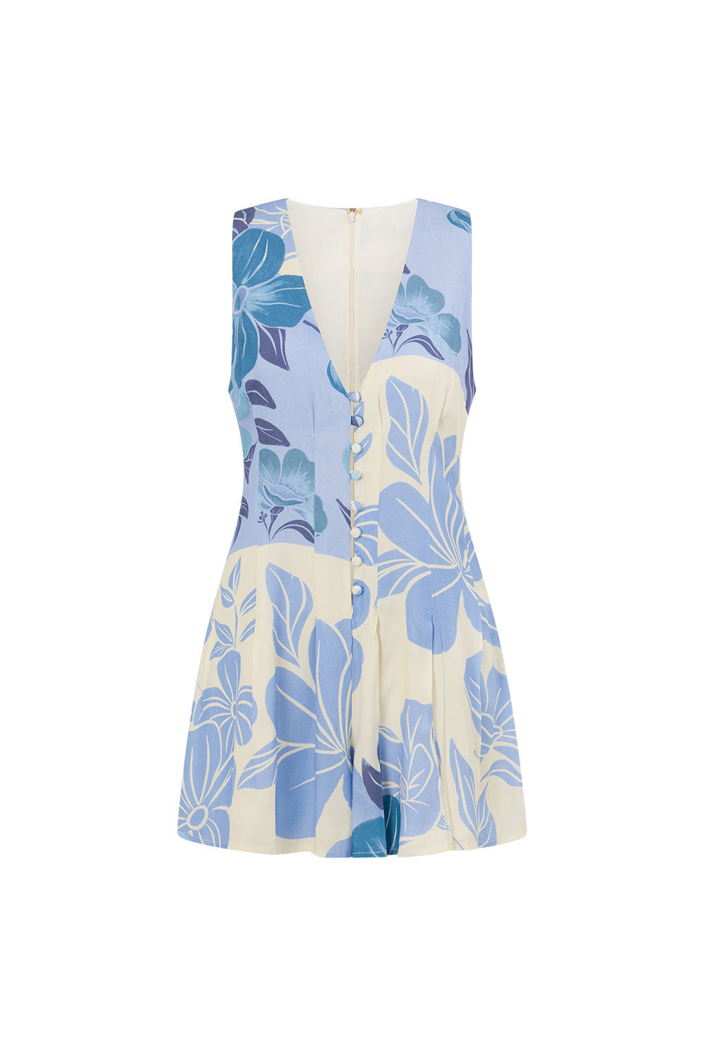 Jade Playsuit - Azure Bloom