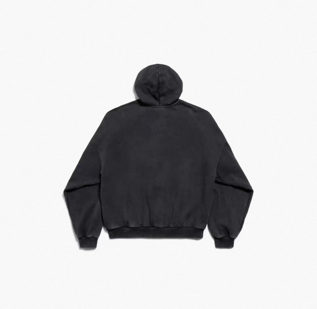 Balenciaga 25FW Hooded Zippered Short Jacket With Emblem Armband #333178
