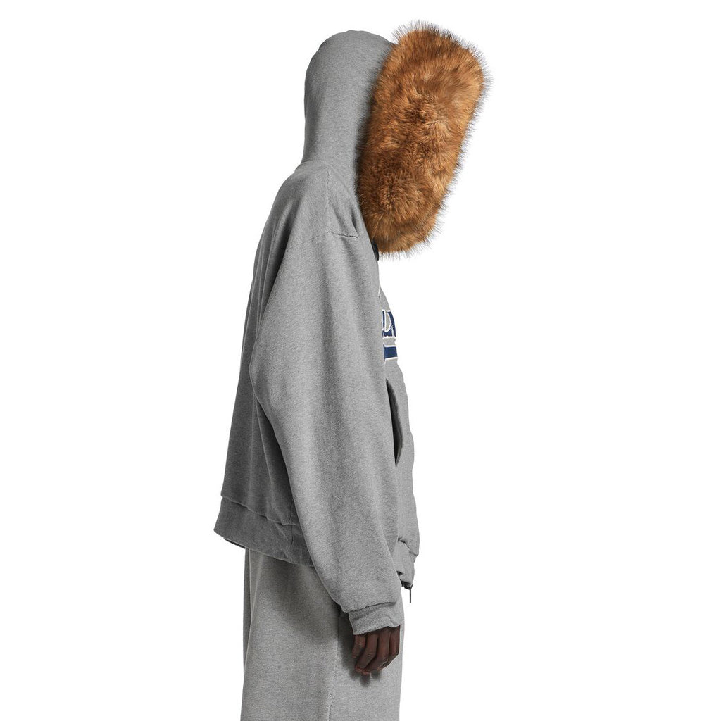 Balenciaga LUXURY SCRIPT Men's And Women's Fall/Winter Fashion Casual Solid-Color Hooded Zipper Drop Shoulder Oversized Long Sleeve Jacket #78933