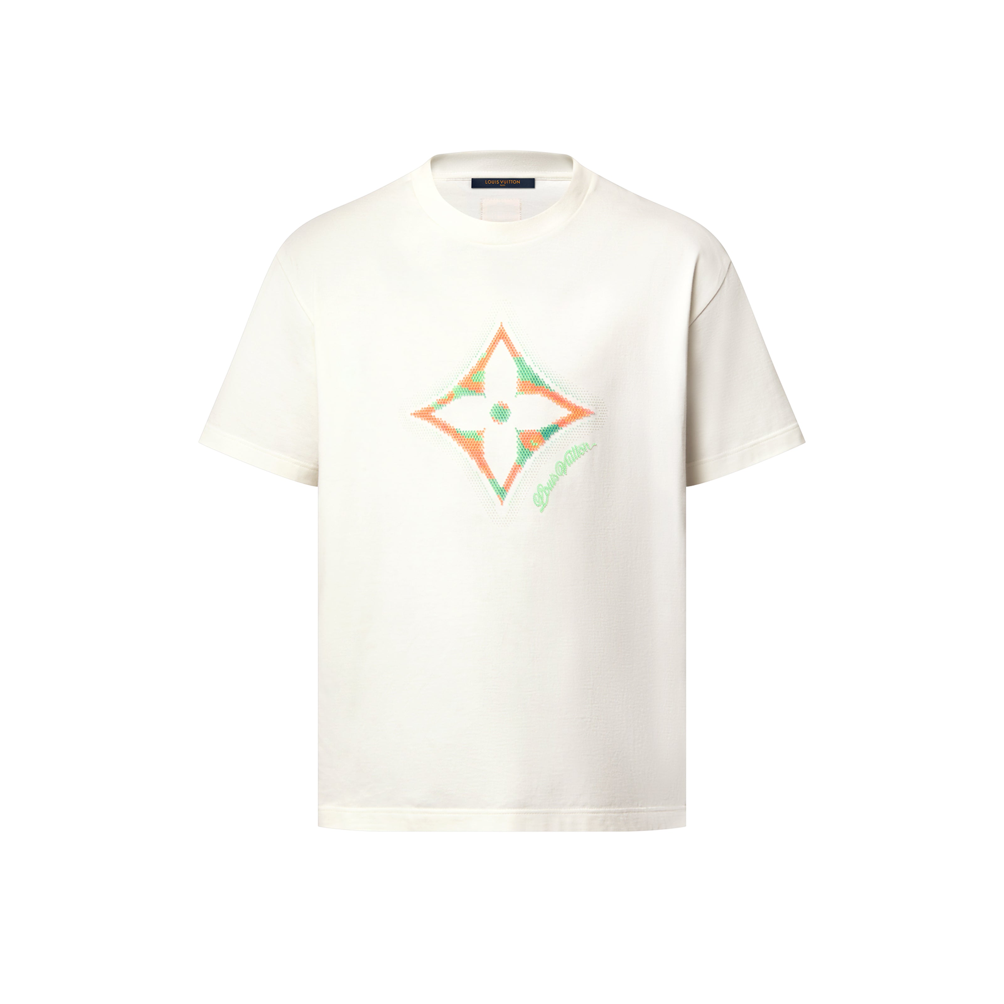 Louis Vuitton MONOGRAM Men's And Women's Summer Fashion Casual Solid Color Crew Neck Pullover Classic Print Pattern Short Sleeve T-Shirt #79423