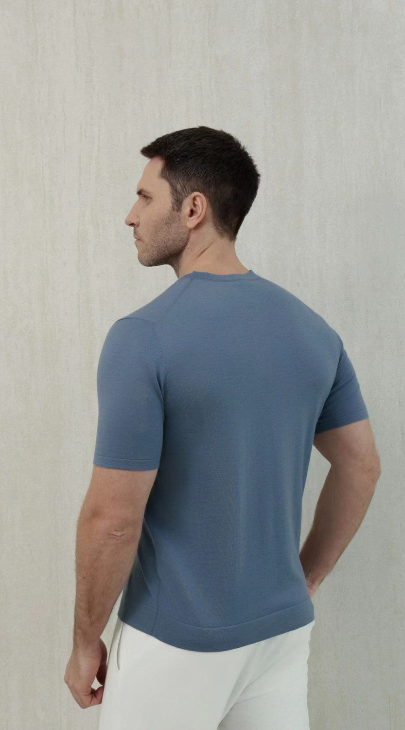 Loro Piana Top-quality Version Men's T-Shirt Cotton#375406