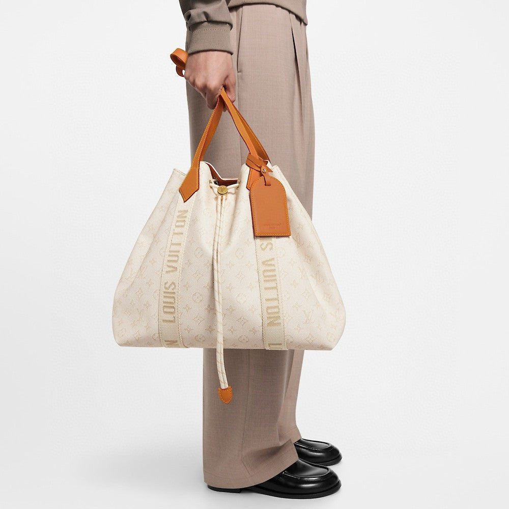 Louis Vuitton Marina Tote Women's Solid Color Letter Logo Coated Canvas Drawstring Shopping Bag Tote Bags #77455