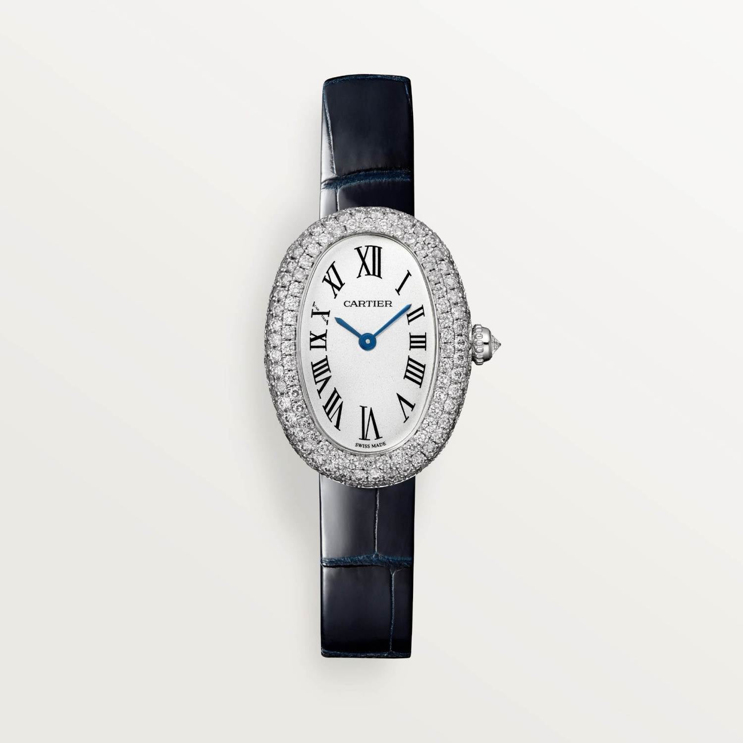 Cartier Baignoire Men's And Women's Fashion Classic Luxury Prestige Diamond Studded Design Quartz Movement 8mm Thickness Water-resistant Quartz Watch Watch Accessories #79269