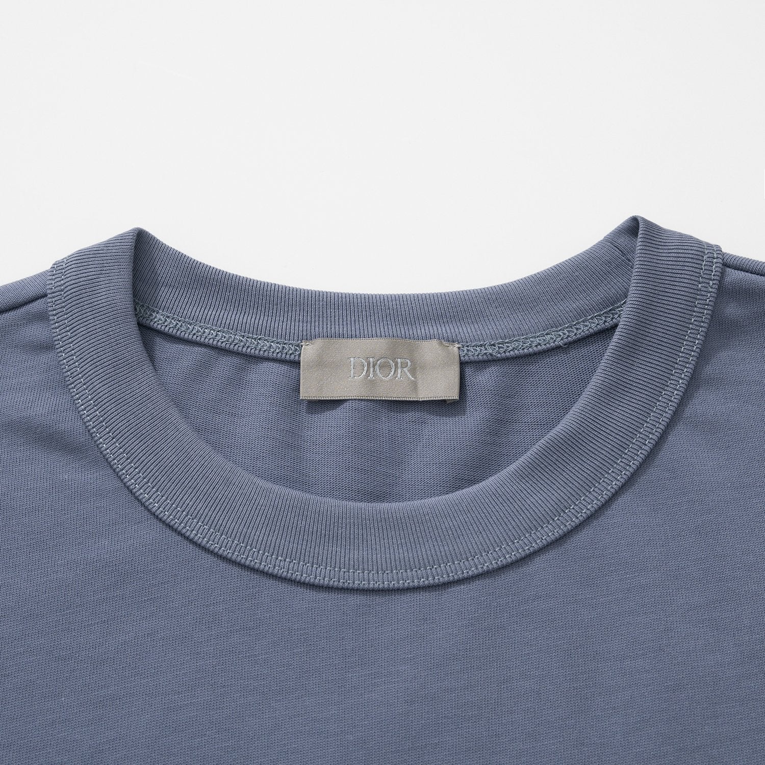 Dior Men's Summer Embroidered Letter Logo Round Neck Cotton Short Sleeve T-Shirt #99357