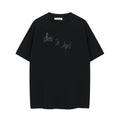 Our Legacy Men's and Women's Letter Print Summer Crew Neck Short Sleeve Knit Loose-Fit T-shirt Ngvp #2363