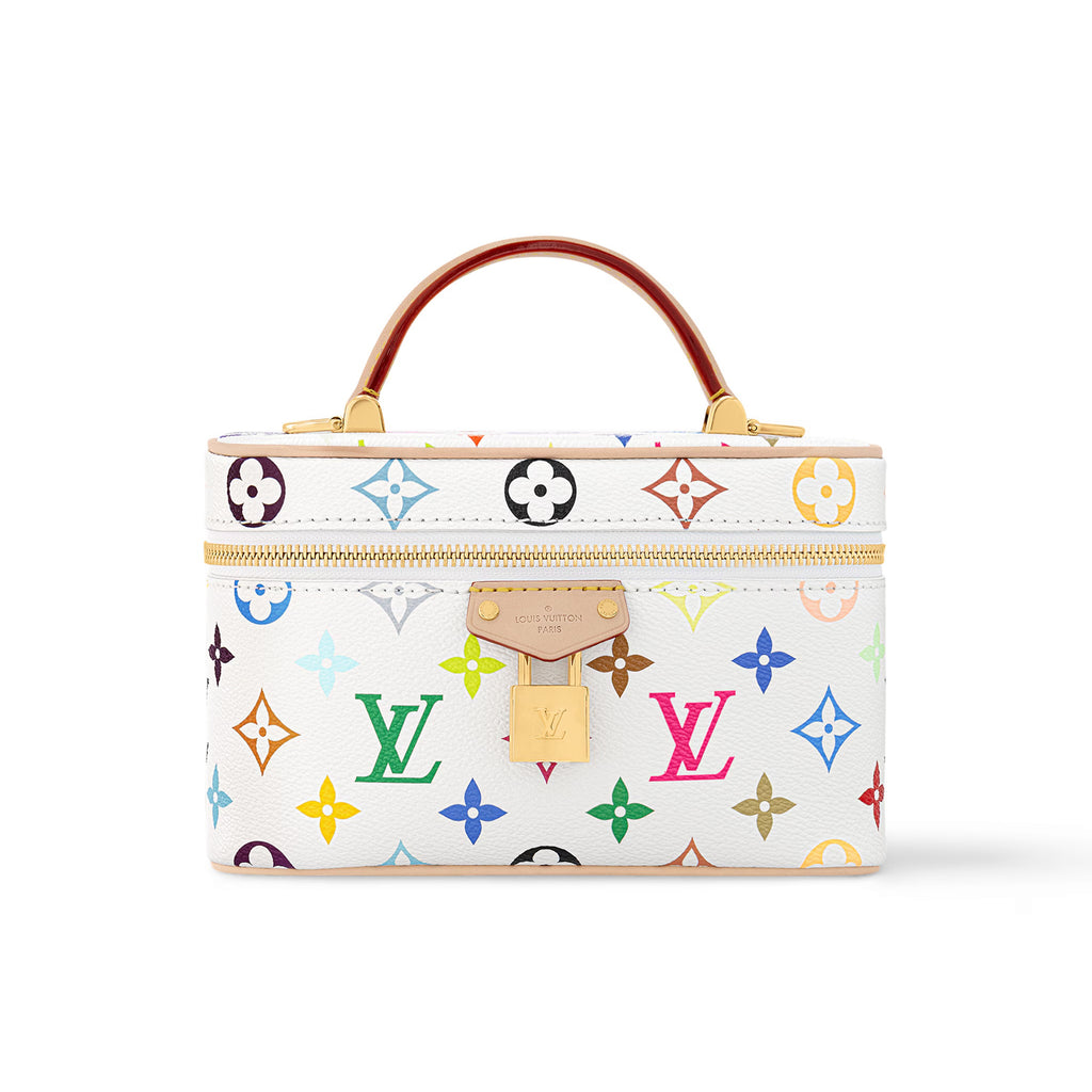 Louis Vuitton Lv X Tm Vanity Chain Pouch Women's Detachable Chain Colorful Printed Zipper Closure Coated Canvas Shoulder Crossbody Handbag Bag Bags #75242
