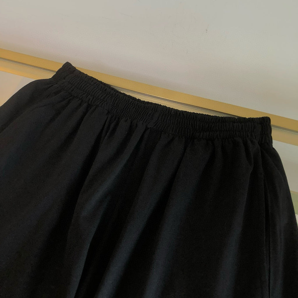 Balenciaga Men's Summer Solid Color Elastic High Waist Loose Fit Casual Shorts Pants #99388