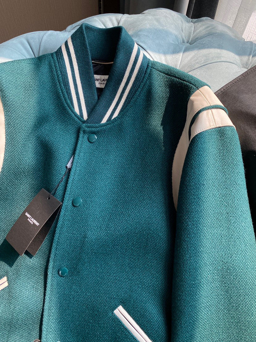 Saint Laurent Teddy Jacket In Wool Ngvp #691
