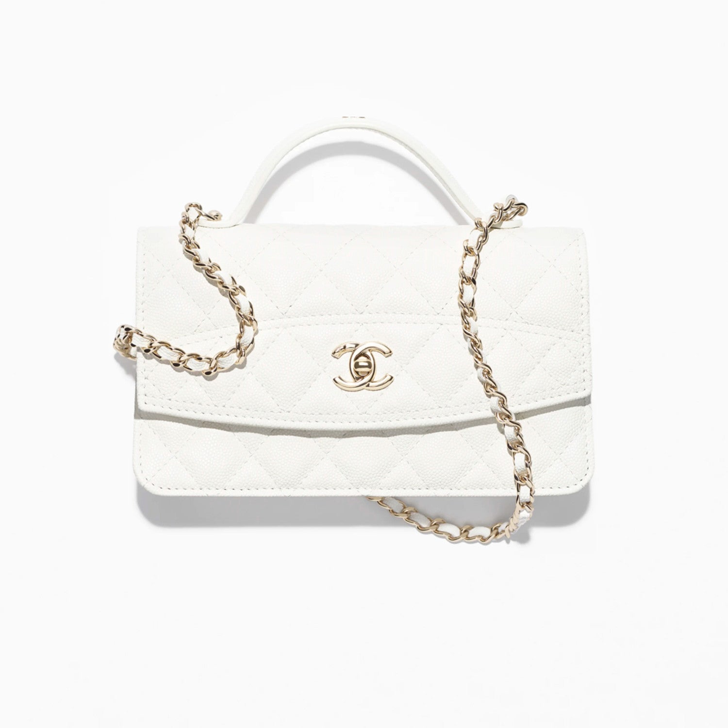 Chanel Chain Clutch Grain Embossed Calfskin With Gold Metal Logo Shoulder Crossbody Bag Fashion Temperament Pure Colour Spring Summer Bags AP4402Y #81133