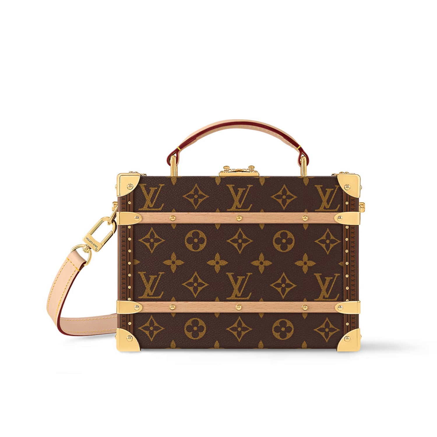 Louis Vuitton Women's Brown Letter Print Removable Adjustable Shoulder Strap Coated Canvas Tote Bag Crossbody Bags #77659