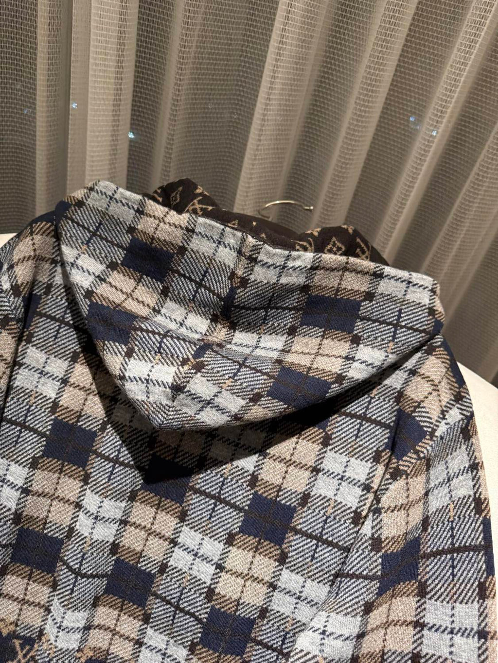 Louis Vuitton Monogram Faded Plaid Hoodie #337090