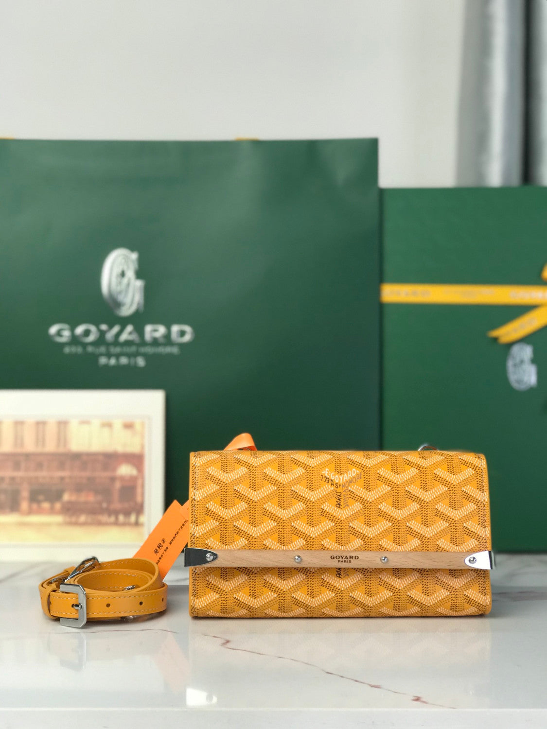 Goyard Monte-carl Mini Clutch Wooden Strap Iconic Luggage Crossbody Shoulder And Tote Bag Bags #196795
