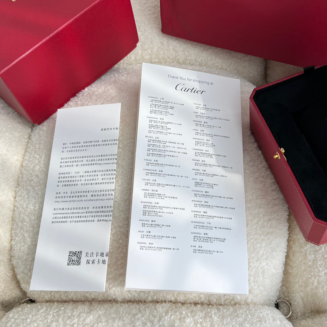 Cartier Women's Half Round Leather Strap Watch #96624