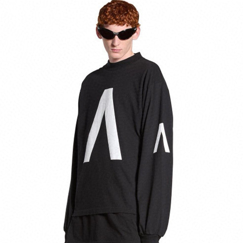 Balenciaga Music丨Archive Series Men's Summer Logo Cotton Round Neck Long Sleeve Sweatshirt Pullover #97374