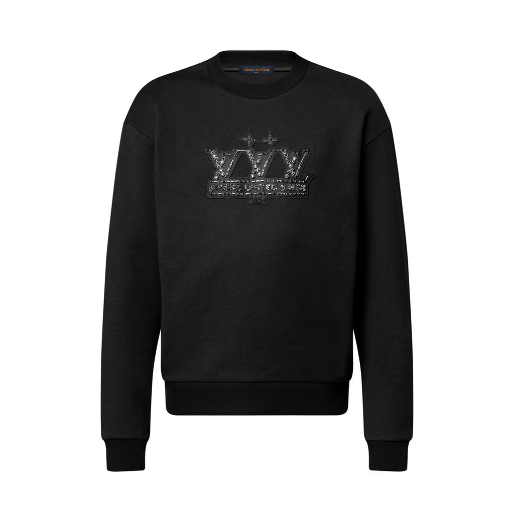Louis Vuitton Men's Spring and Autumn Fixed Embroidery Printed Round Neck Cotton Long Sleeve Sweatshirt #75428