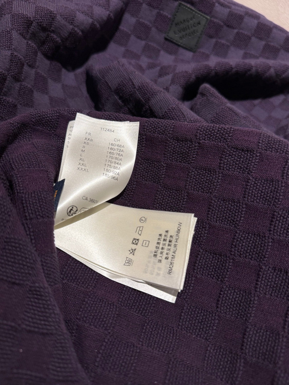 Louis Vuitton Damier Jacquard Short-Sleeved Crewneck #337091