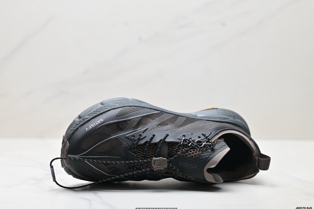 Satisfy x HOKA RUNNING MAFATE TRAIL Men's And Women's Spring/Fall Fashion Casual Round Toe Lace Up Solid Color Mesh Breathable Sneakers Casual Shoes #78916