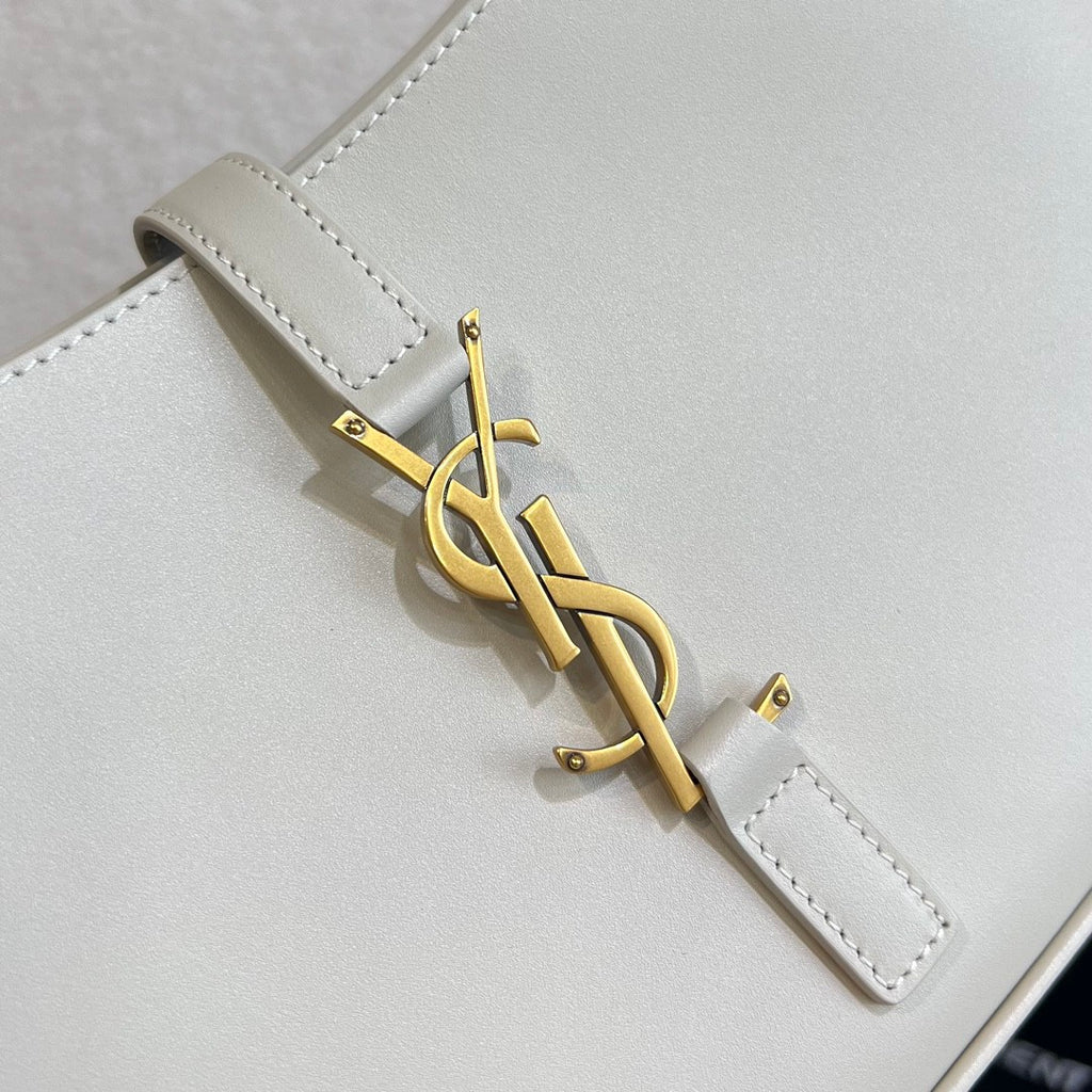 SAINT LAURENT LE 5 À 7 Women's Adjustable Shoulder Strap Solid Color Smooth Leather Shoulder Handbag Bag Bags #75551