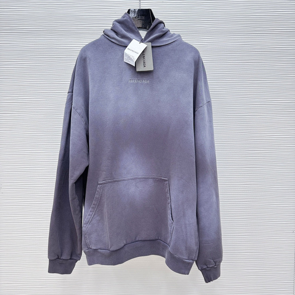 Balenciaga Washed Tie-Dye Hooded Sweatshirt Pullover #96232