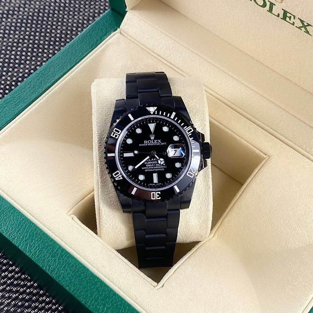 Rolex Submariner Series Men's and Women's Black Knight Automatic Movement 40mm Dial Mechanical Watch #72221