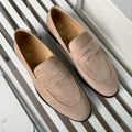 Brunello Cucinelli Men's Fall And Winter Suede Lefebvre Shoes Fashion Trend Business Casual One Foot Stirrup Lefebvre Shoes Temperament Driving Shoes Ngvp #2623