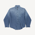 Balenciaga Men's Zip-up Shirt in Blue #375912