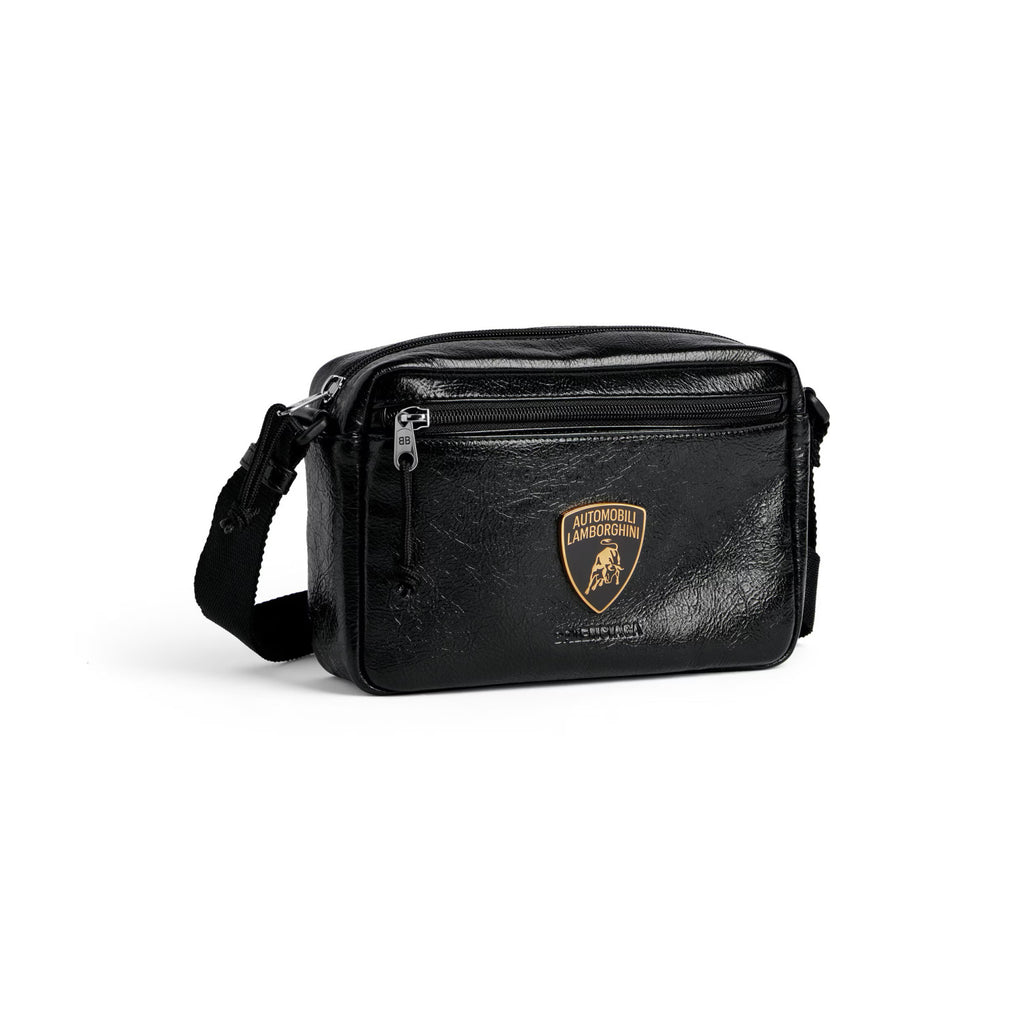 Balenciaga Men's And Women's Fashion Classic Solid-color Metal Badge Decorated Lambskin Shoulder Bag Crossbody Bag Bags 6461382AB0R1000 #79473