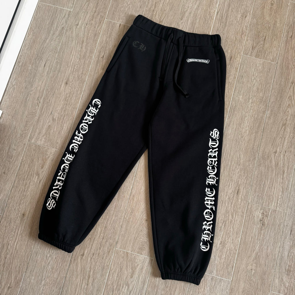 Chrome Hearts Sanskrit Letters on the Side Jacket Hooded Sweatshirt Pants #375726