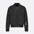 Dior X Stone Island Men's Spring Autumn Solid Color Letter Logo Pilot Zipper Long Sleeve Jacket Bomber Jacket #74685