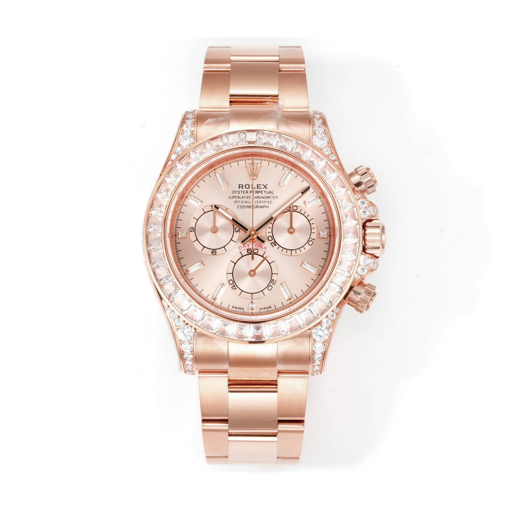 Rolex Men's Automatic Mechanical Movement 100 Meter Water Resistant Dial Watch with Diamonds #75863
