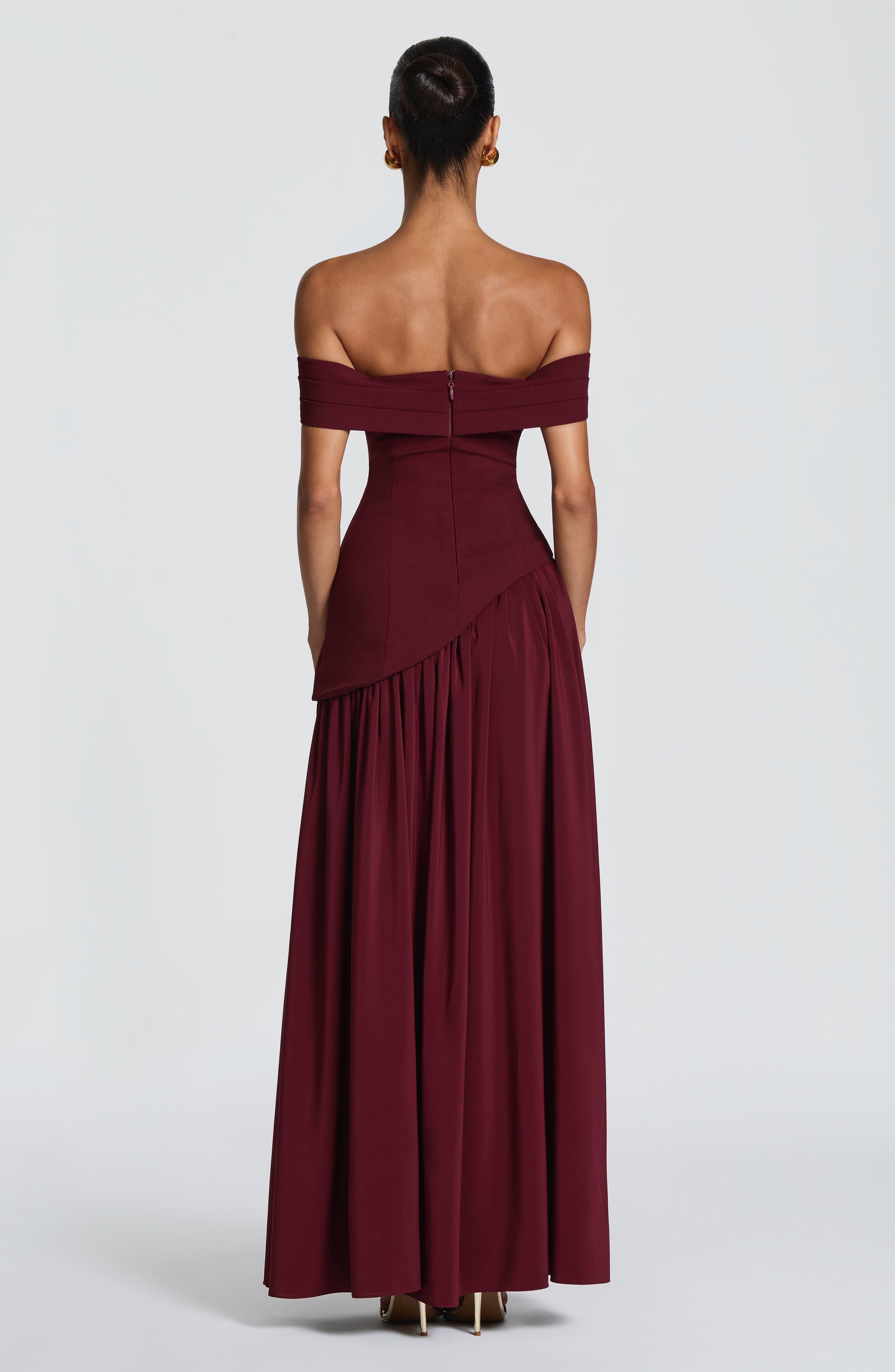 Delilah Maxi Dress - Cherry Lacquer