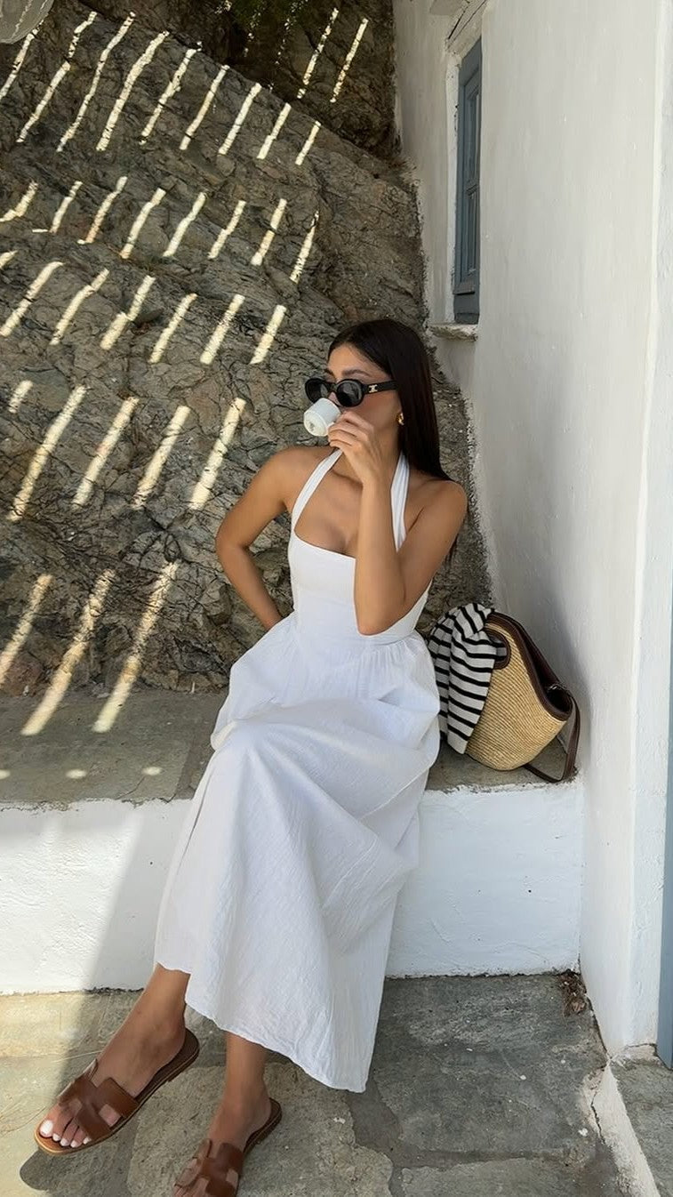 Caden Maxi Dress - White