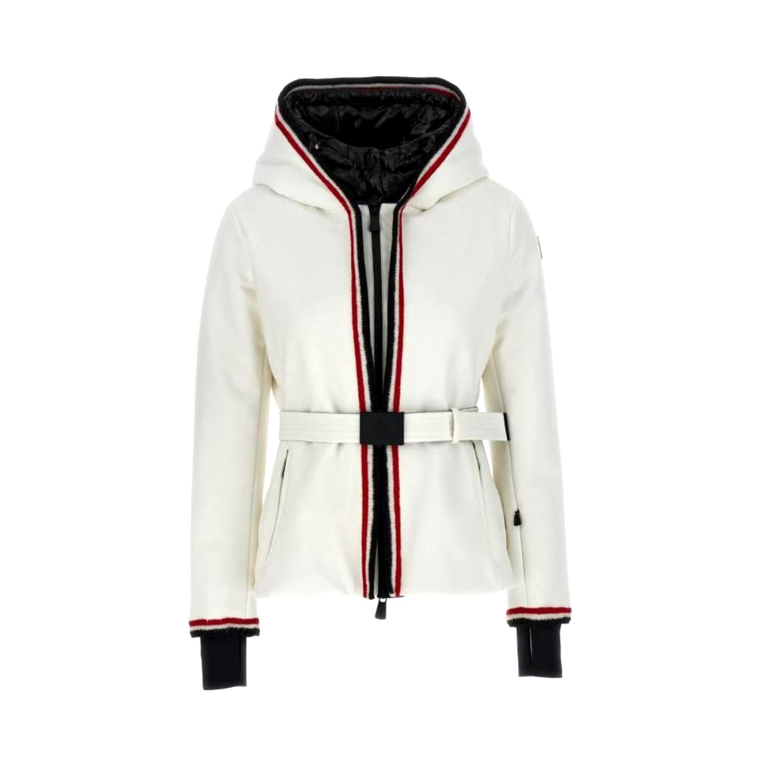 Moncler Men's And Women's Winter Fashion Casual Hooded Zipper Windproof Ski Jacket With Belted Waist Cotton Lined Jacket #79365