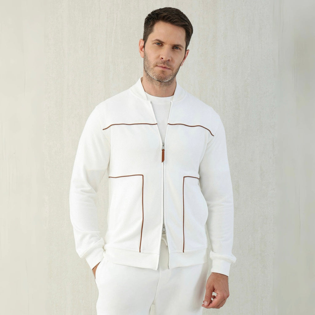 Brunello Cucinelli Men's Spring and Autumn Hooded Long Sleeve Cotton Casual Sports Sweatshirt Zipper Long Sleeve Jacket Ngvp #1766