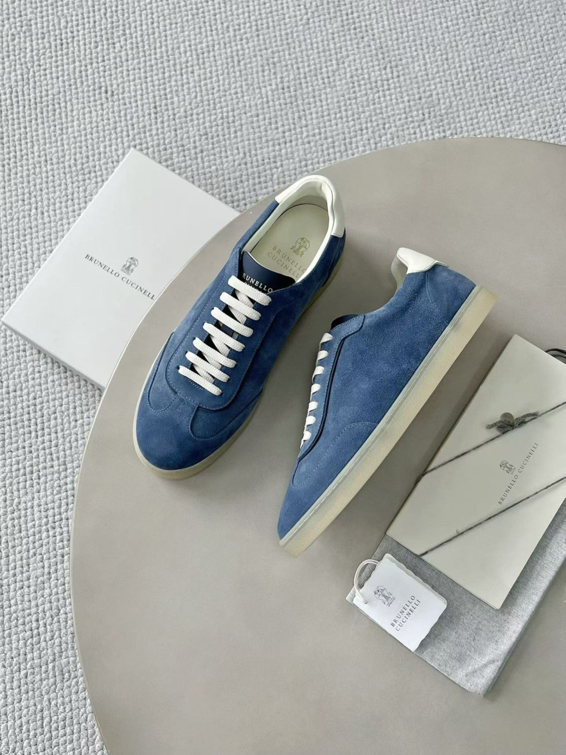 Brunello Cucinelli Top-quality Version Men's Suede sneakers #375407