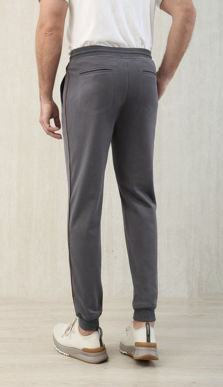 Brunello Cucinelli Men's Lace-up Sweatpants Four Seasons Solid Color Cotton Casual Drawstring Trousers Pants Ngvp #1767