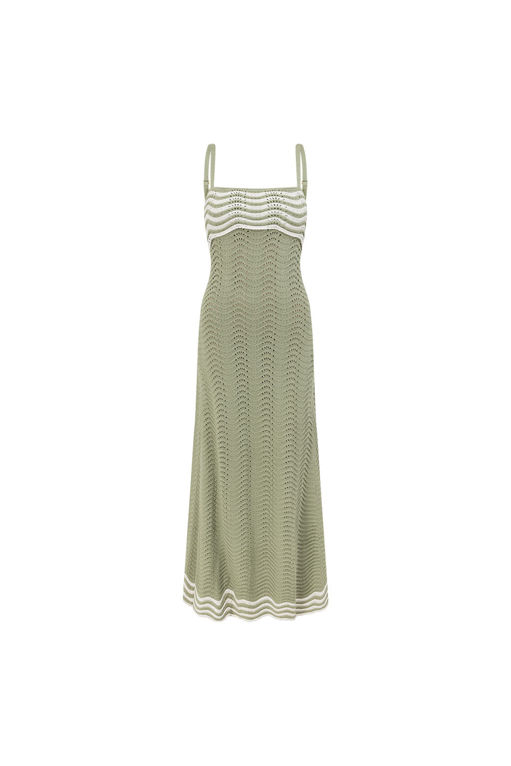 Scallop Knit Maxi Dress