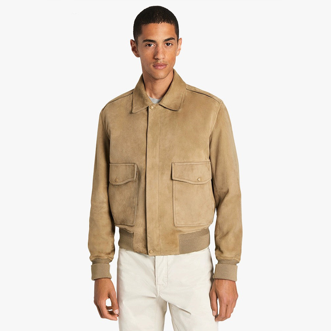 Berluti Men's Long Sleeve Leather Jacket Coat Ngvp #6291