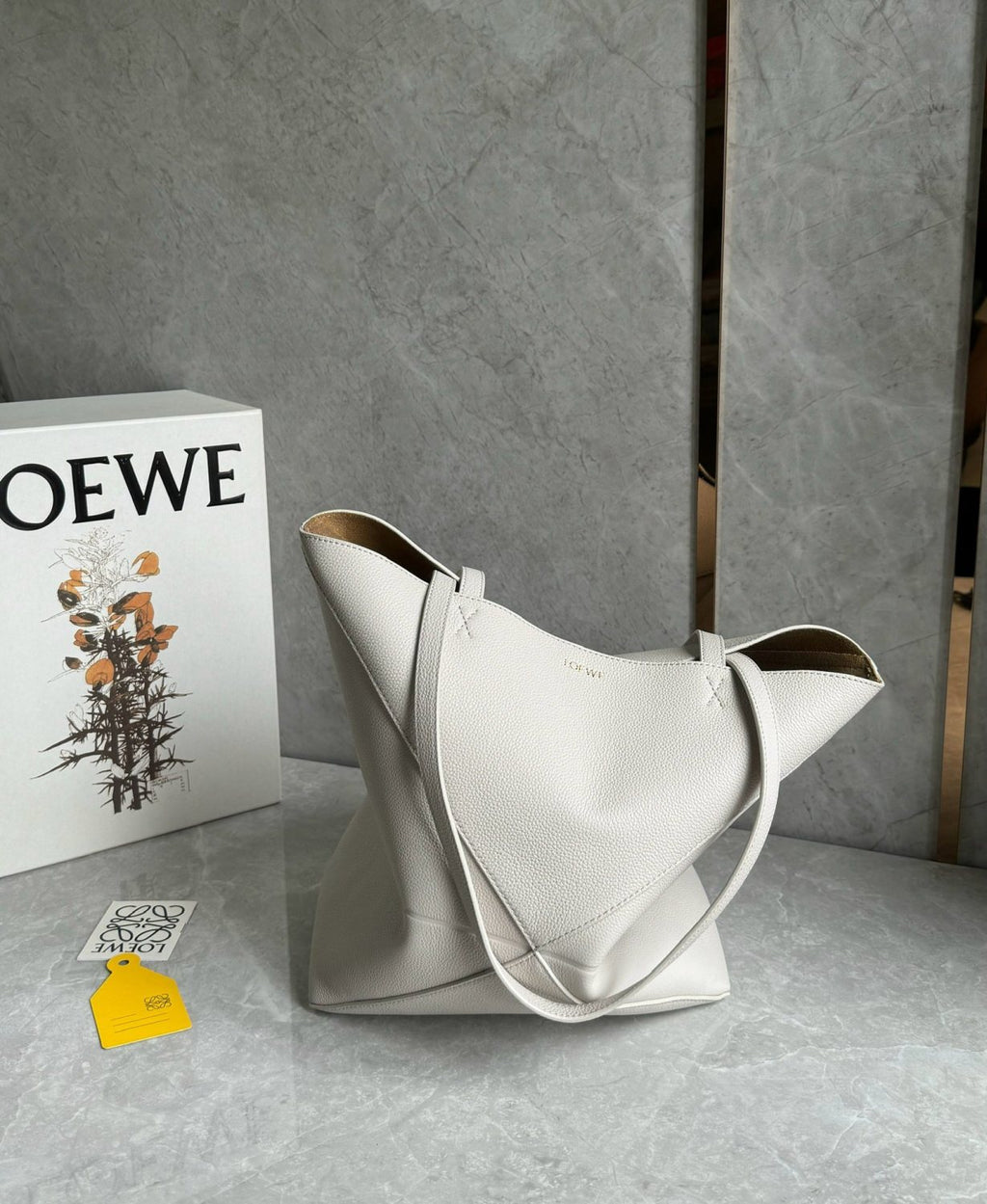 Loewe Puzzle Fold Women's Fashion Classic Solid Color Grained Nappa Calfskin Foldable Tote Bag Bags A779G50X89-1769 #78732