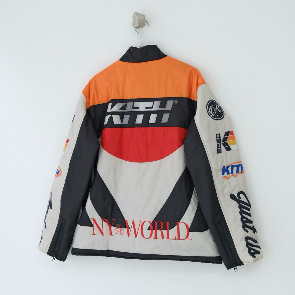 Brixton Men's Fall/Winter Fashion Casual Color-Blocked Letter Icon Lightweight Cotton Jacket Biker Jacket #79533