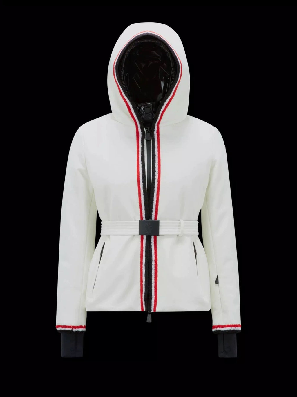 Moncler Men's And Women's Winter Fashion Casual Hooded Zipper Windproof Ski Jacket With Belted Waist Cotton Lined Jacket #79365