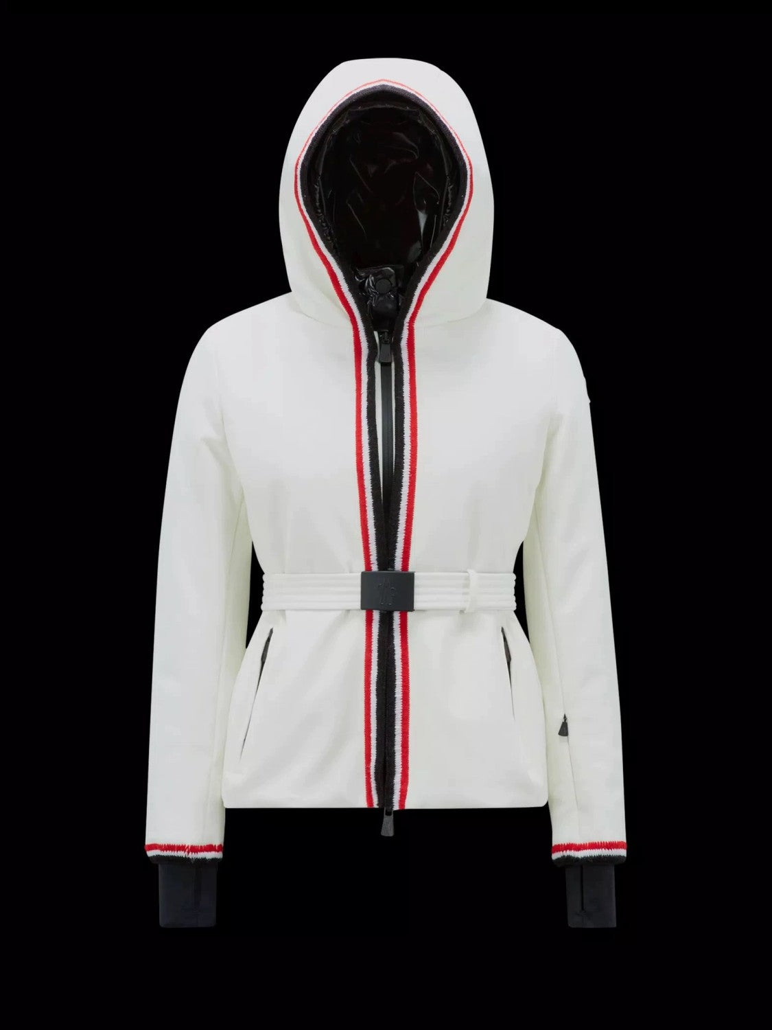 Moncler Men's And Women's Winter Fashion Casual Hooded Zipper Windproof Ski Jacket With Belted Waist Cotton Lined Jacket #79365