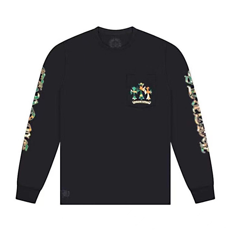 Chrome Hearts Men's and Women's Spring and Autumn Camouflage Print Logo Print Casual Round Neck Cotton Pullover Sweatshirt #72693