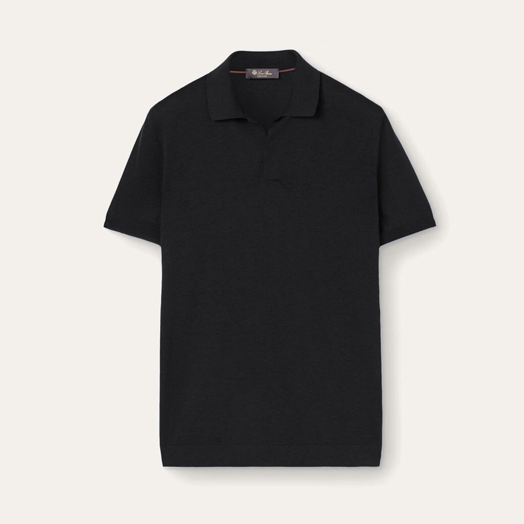 Loro Piana Men's Summer Solid Color Lapel Fit Ryome Short Sleeve Polo Shirt Ngvp #8214