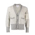 Thom Browne Men's Women's Autumn And Winter Solid Color Knit Long Sleeve Wool Cardigan Jacket Ngvp #9513