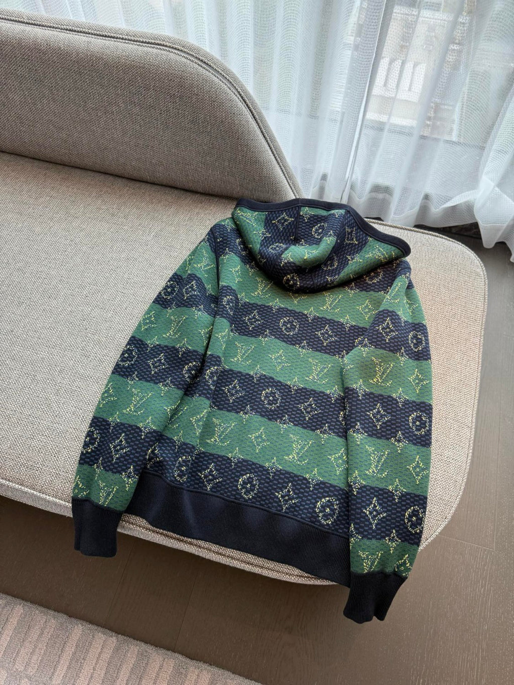 Louis Vuitton MONOGRAM Men's Spring/Fall Fashion Casual Hooded Zipper Letter Print Reversible Jacket #331359