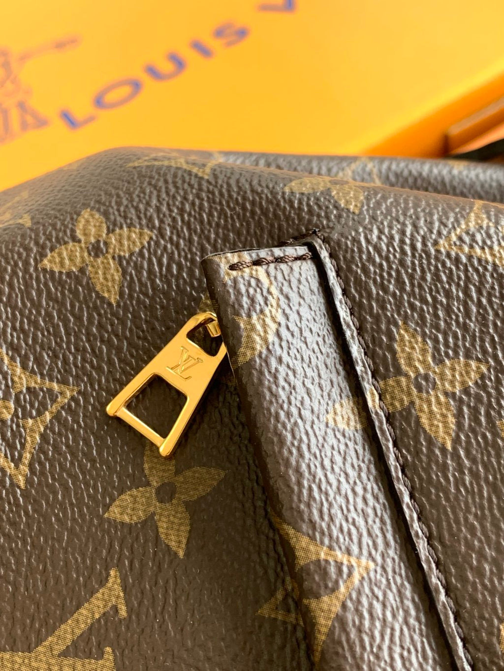 Louis Vuitton Montsouris Women's Brown Letter Print Canvas and Leather Backpack Bag Bags #77524