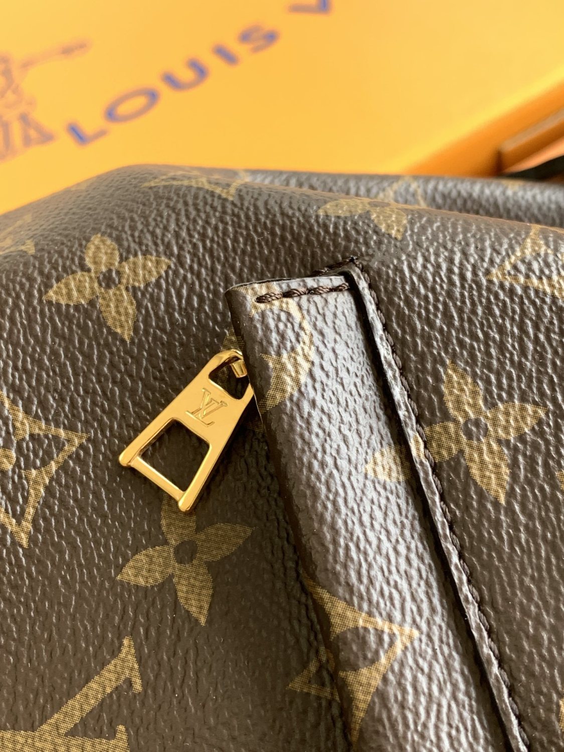 Louis Vuitton Montsouris Women's Brown Letter Print Canvas and Leather Backpack Bag Bags #77524
