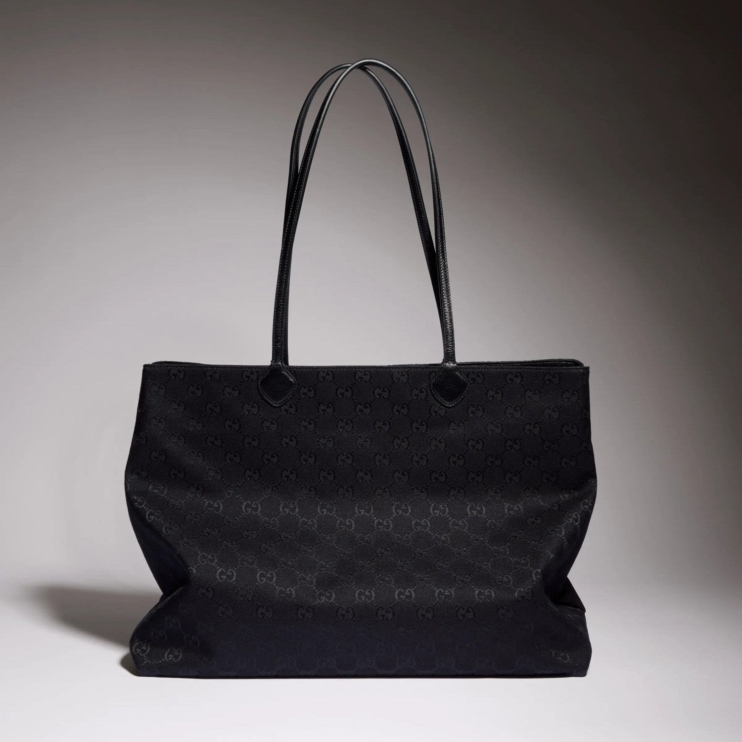 Gucci NY Limited Edition Large Tote Bag Gucci Core Runway Show Black GG Canvas Bags A00B4RFAGNG1000 #197404